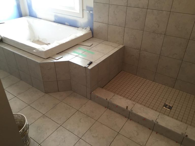 Kerdi Shower project in Beaumont Edmonton by The Tile Experts