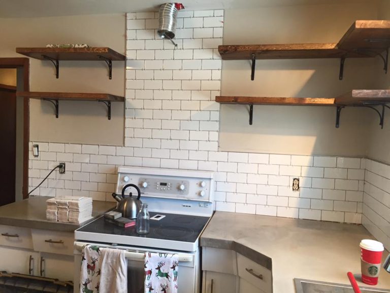 Kitchen Backsplash Delwood Edmonton detail by The Tile Experts