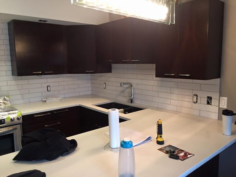 Kitchen Backsplash project in Edmonton Edmonton by The Tile Experts