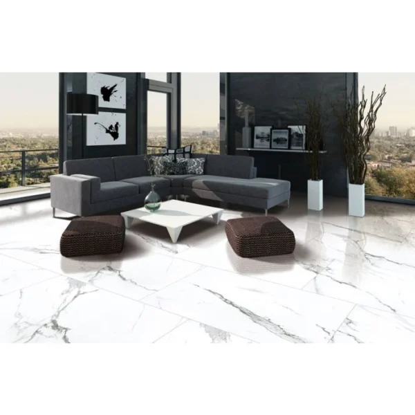 Marble Imitation Statuario 24x24" Polished - Image 4