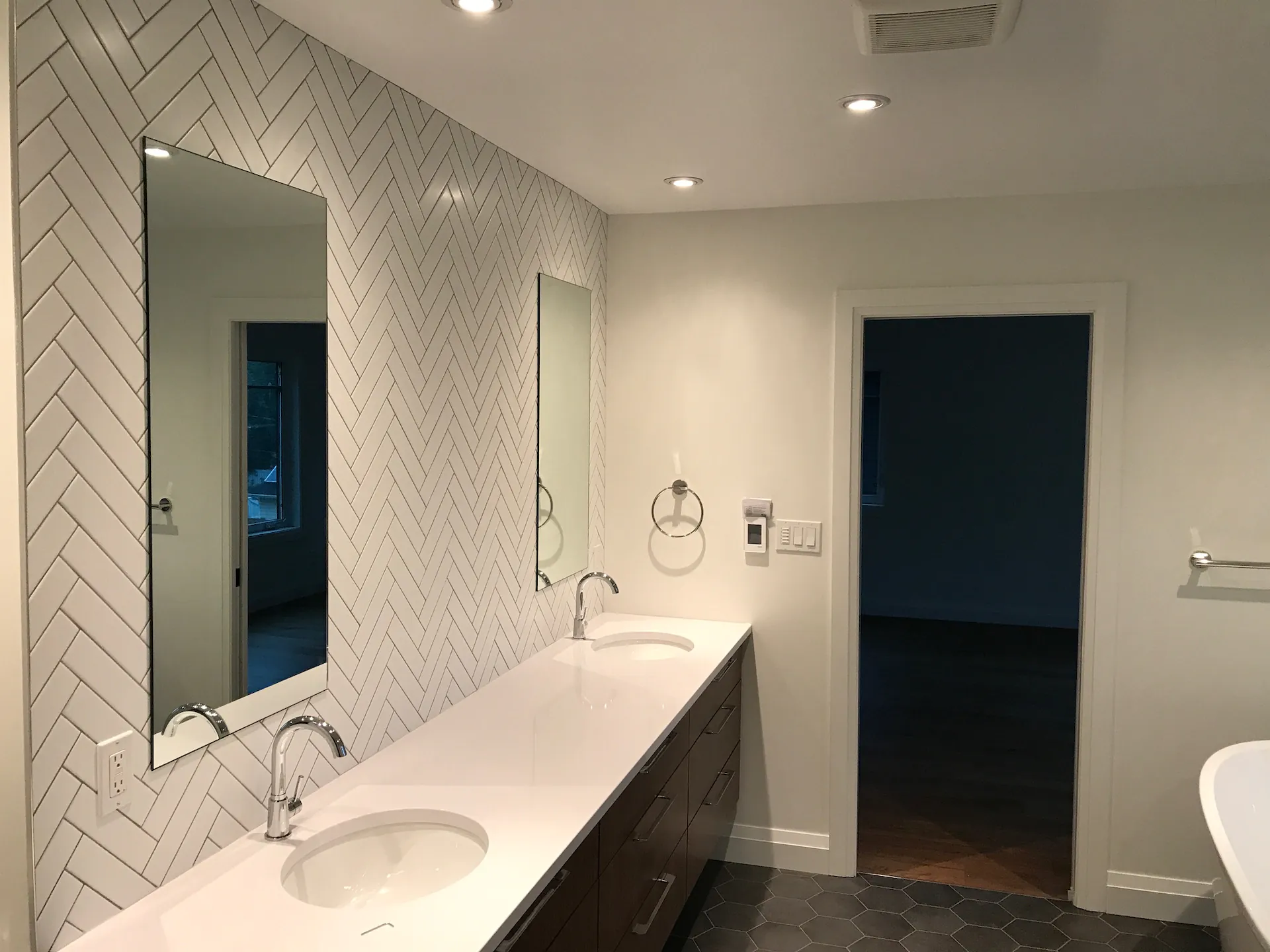 bathroom tile full feature vanity
