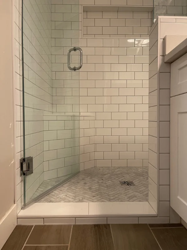 finished project done by a professional tile contractor with high quality standards
